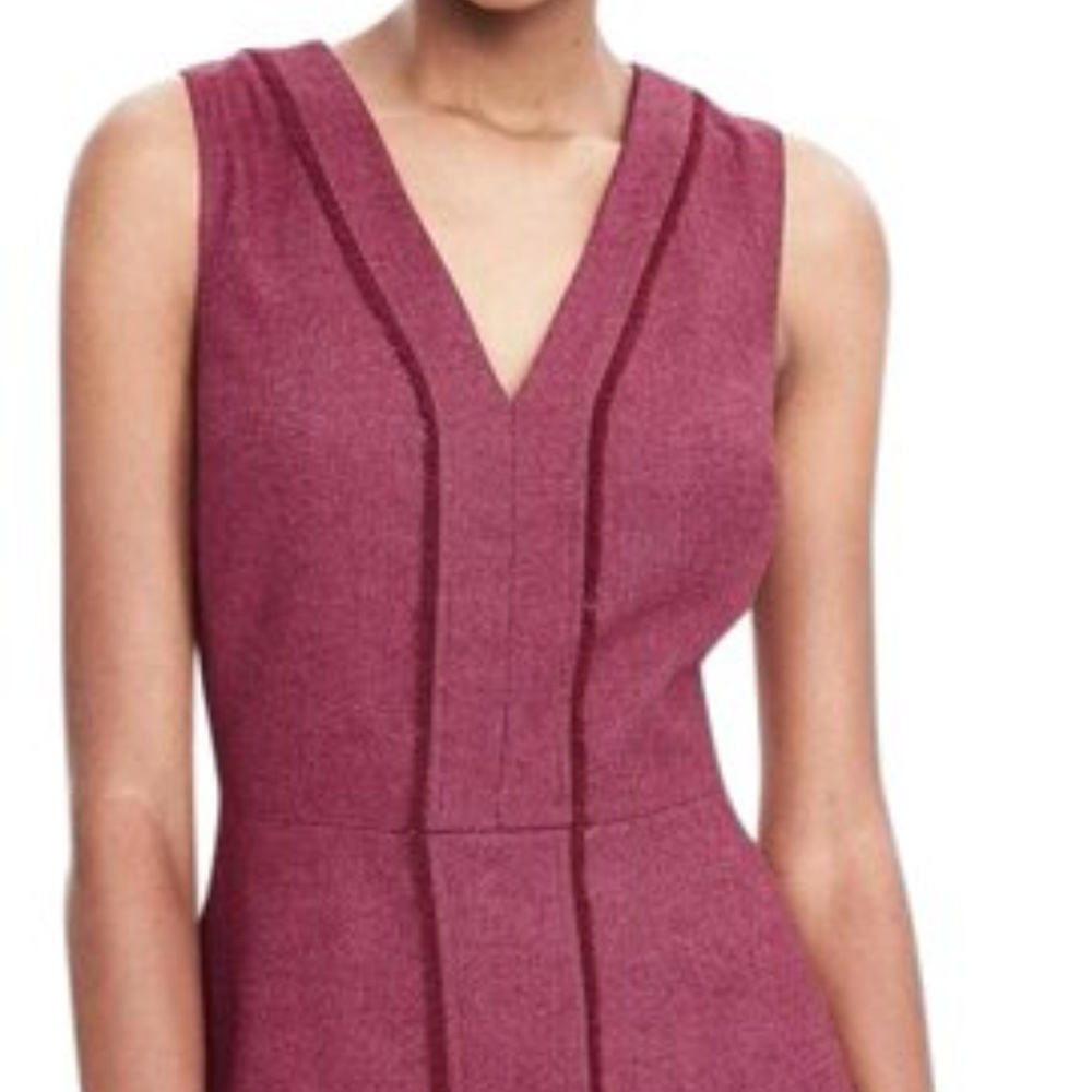 ***SOLD*** BANANA REPUBLIC HERRINGBONE DRESS - Picture 2 of 3